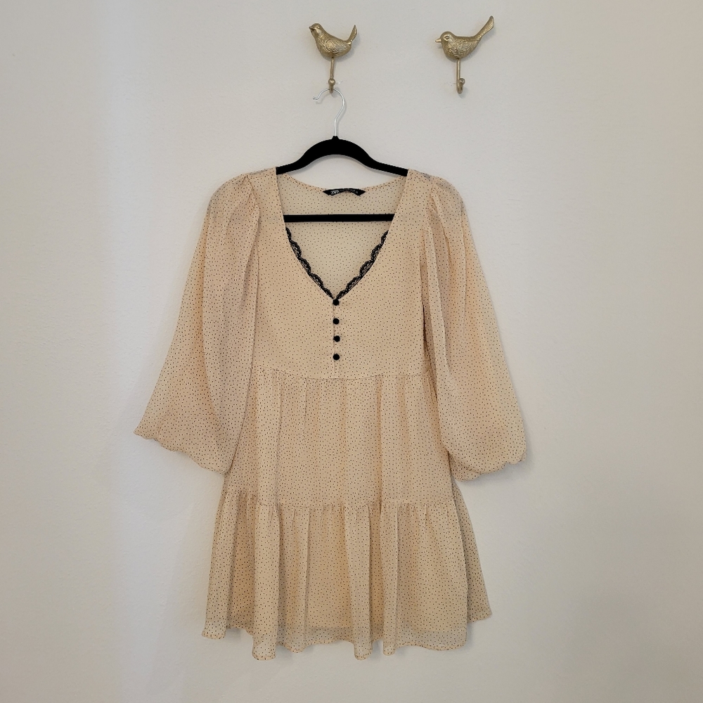 Zara mini dress long sleeve